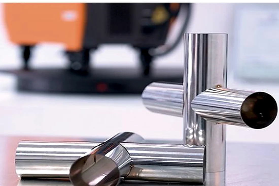 Stainless steel tubes joined by laser welding